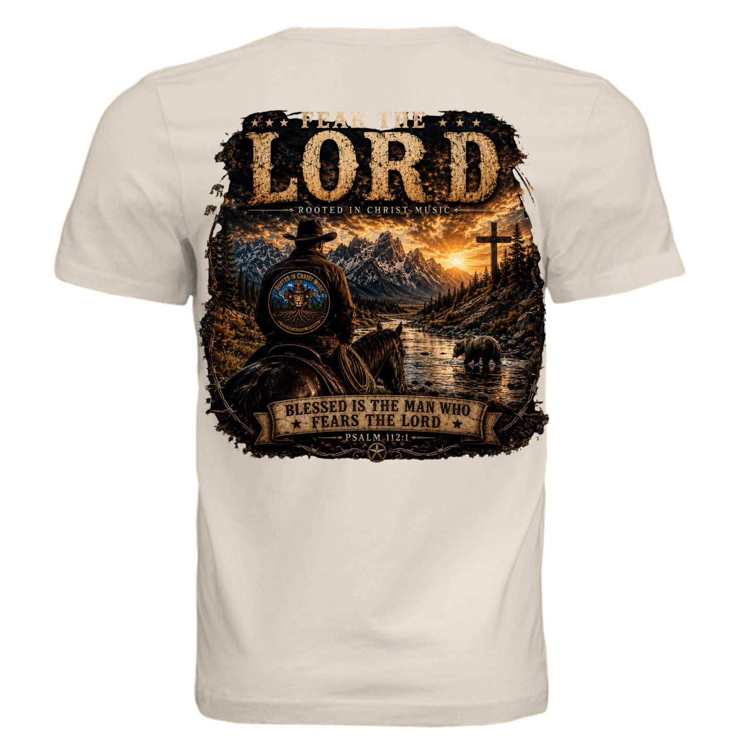 Solid Natural Triblend - 3413C - BACK