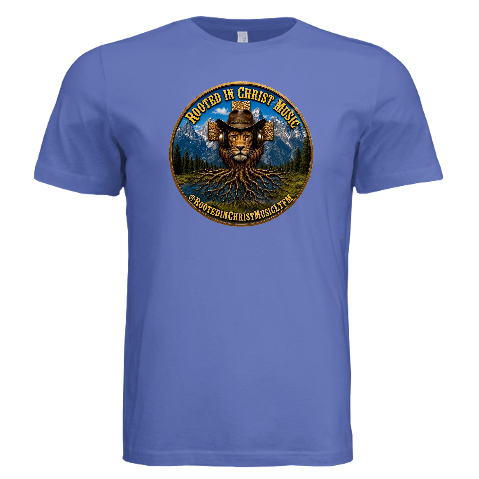 Solid True Royal Triblend - 3413C - FRONT