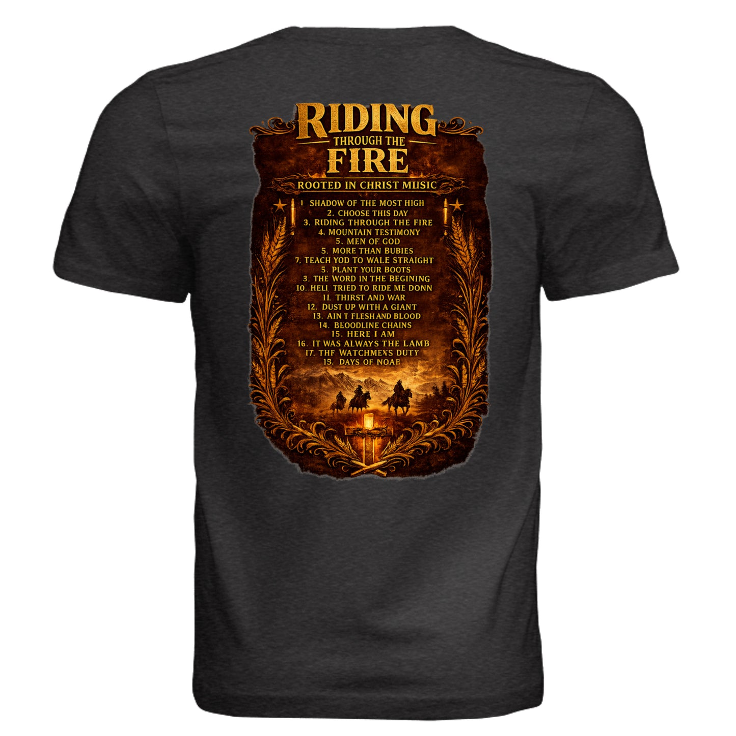 BLK HTHR TRIBLND - 3413C - BACK