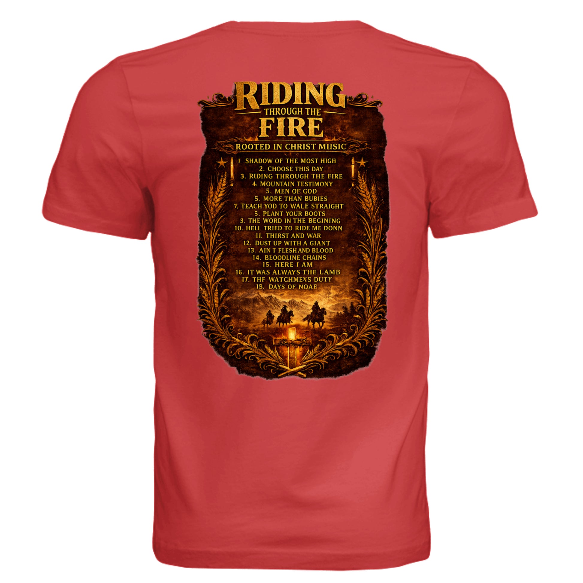 SOLID RED TRIBLN - 3413C - BACK