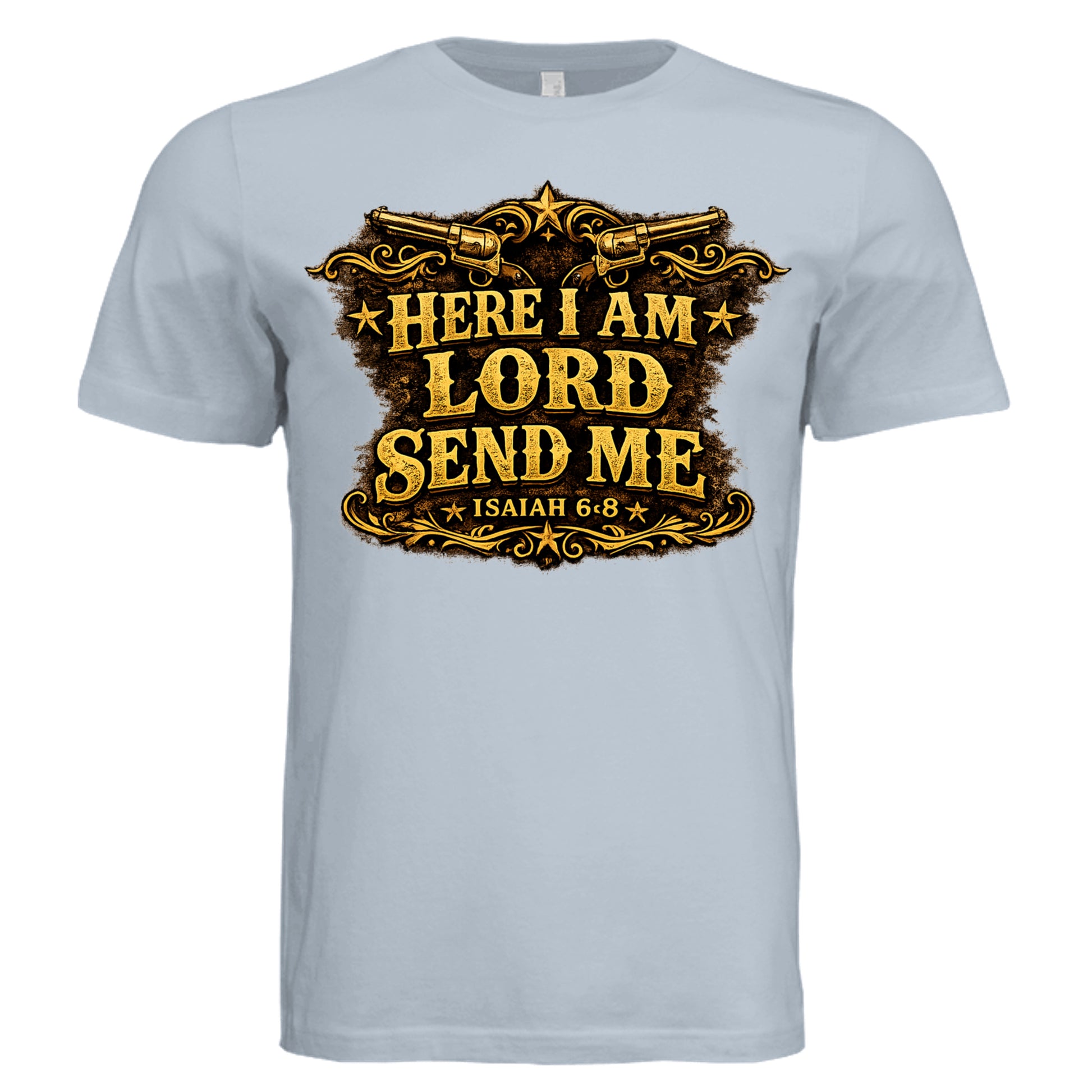 Solid Carolina Blue Triblend - 3413C - FRONT