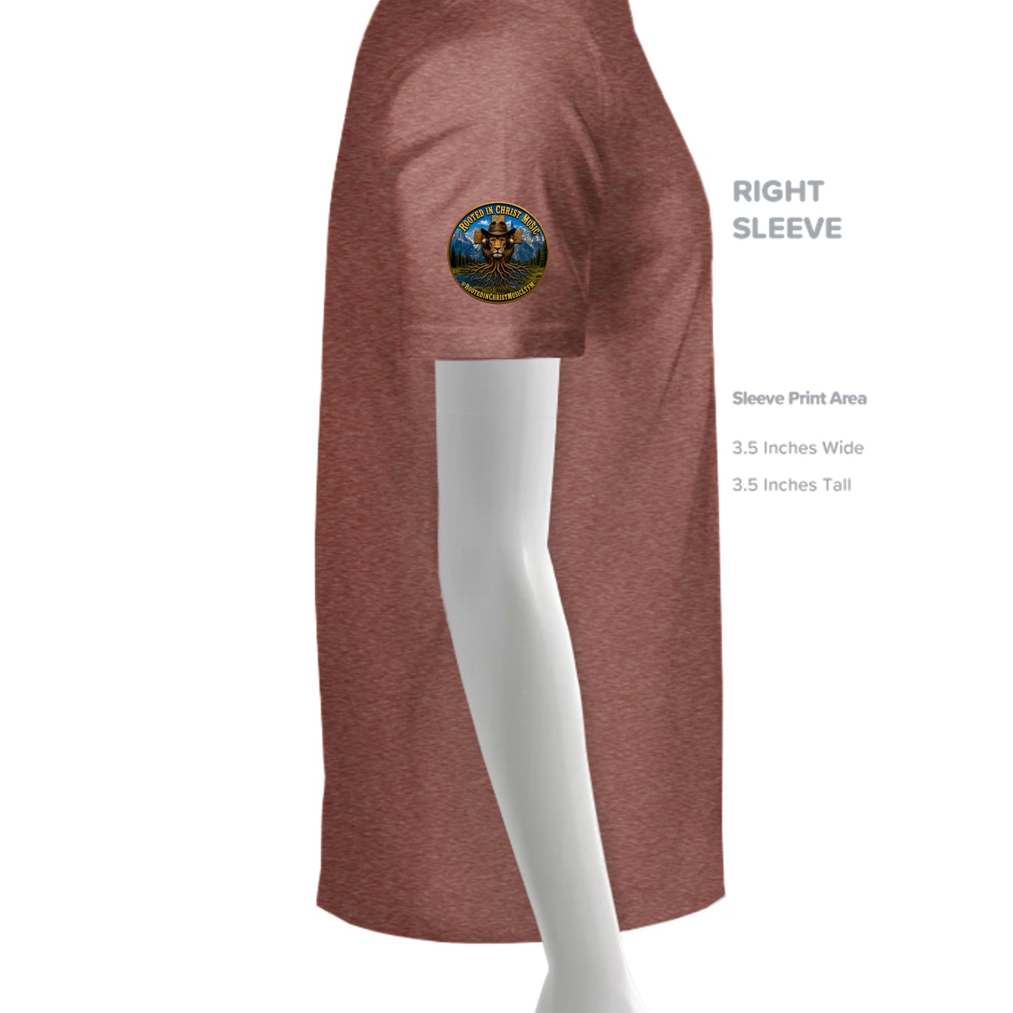 Brick Triblend - 3413C - SLEEVE_RIGHT