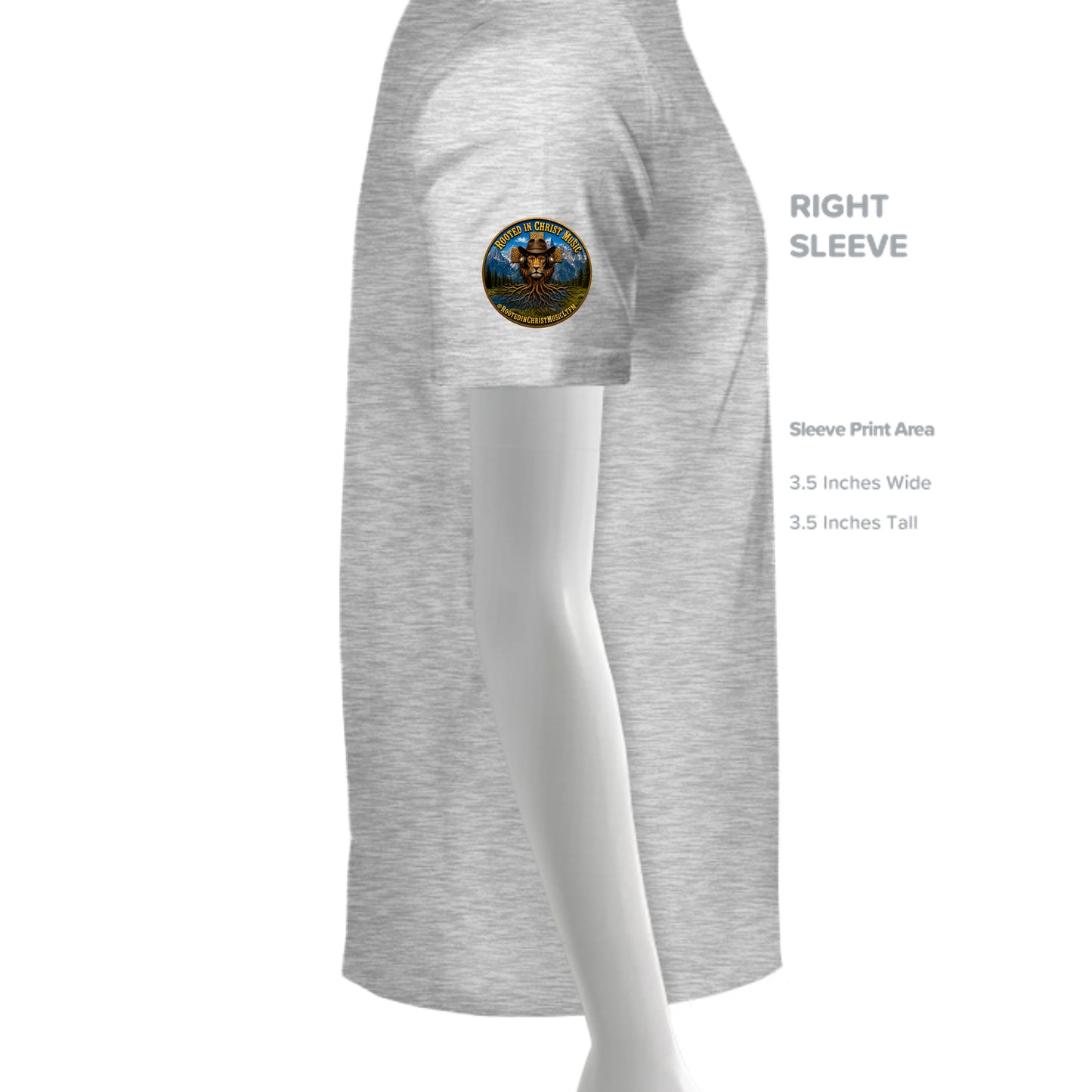 WHITE FLECK TRIBLD - 3413C - SLEEVE_RIGHT