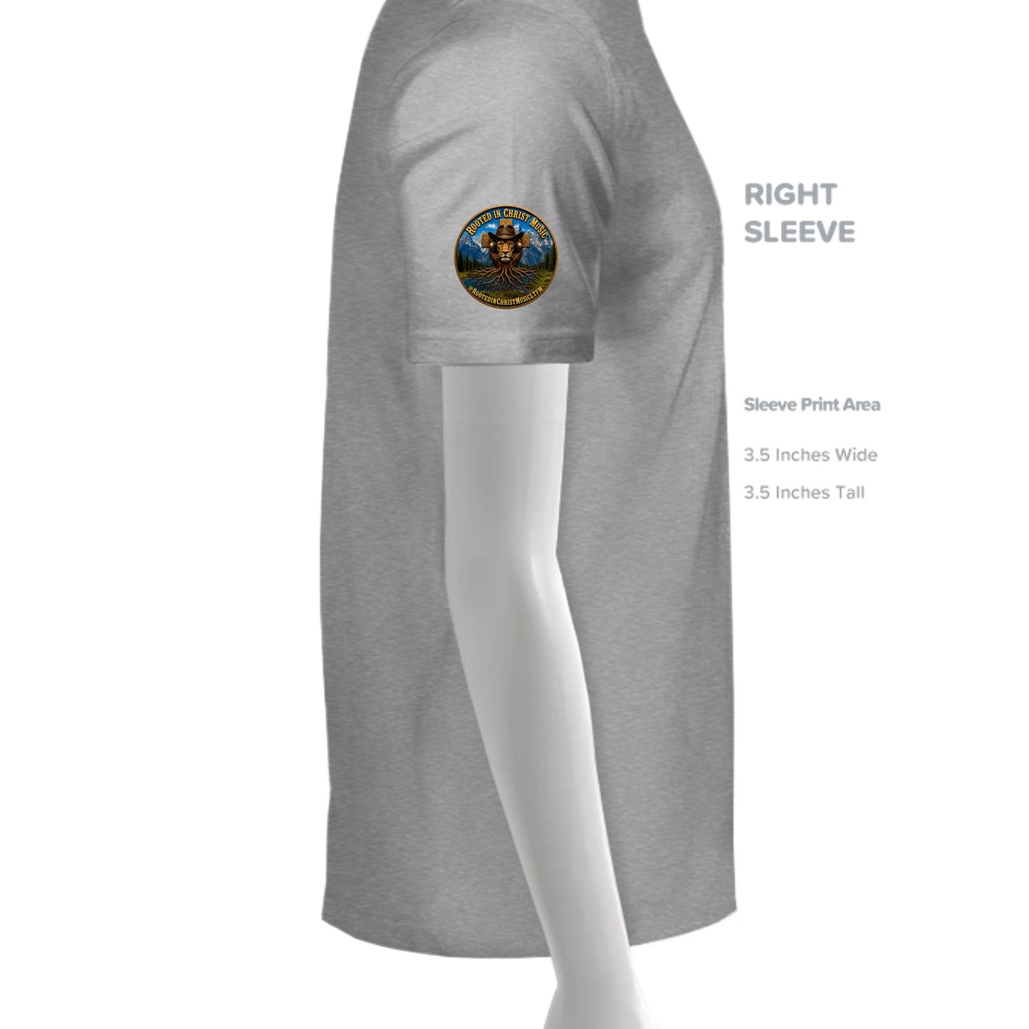 Athletic Grey Triblend - 3413C - SLEEVE_RIGHT