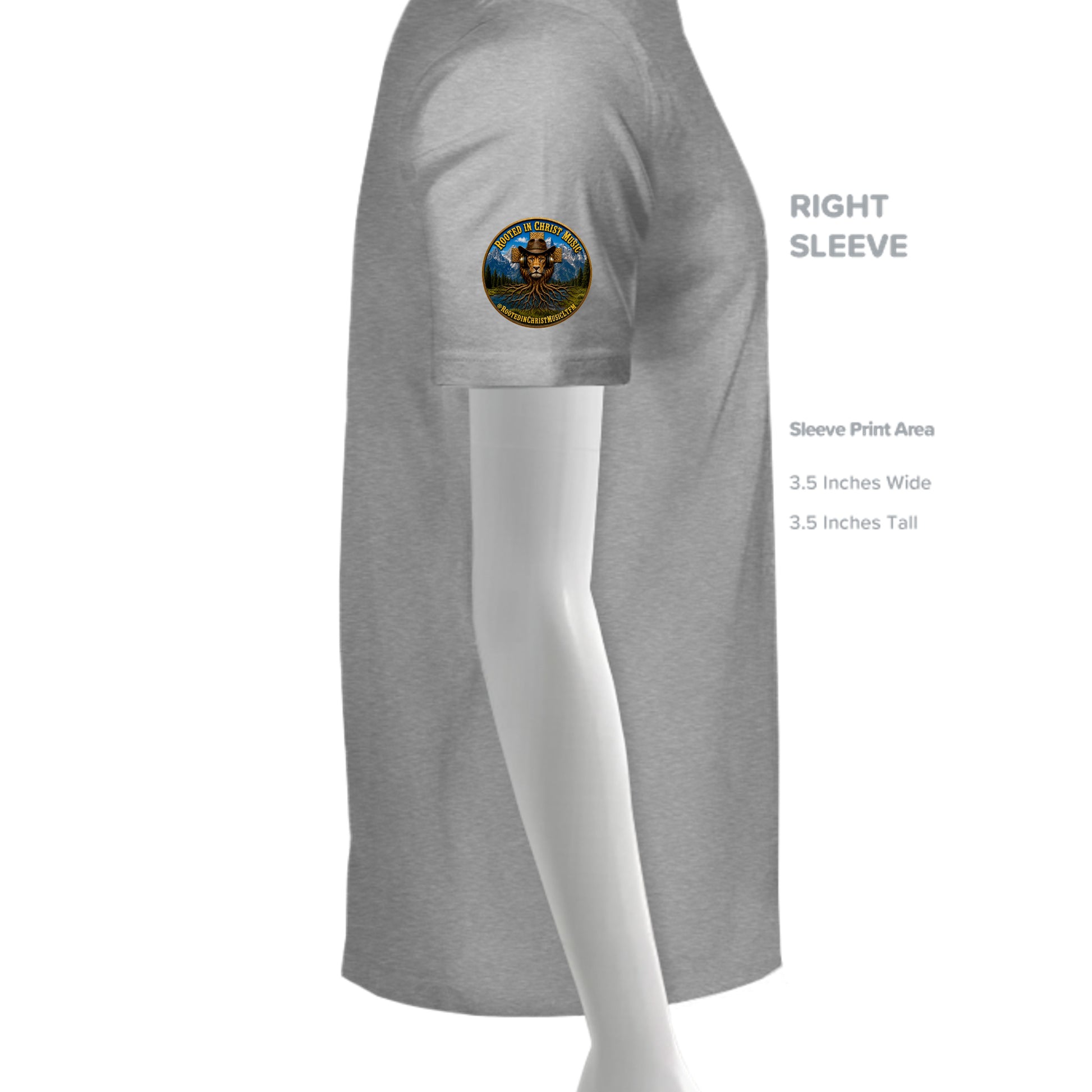 Athletic Grey Triblend - 3413C - SLEEVE_RIGHT